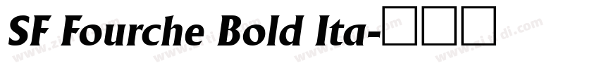 SF Fourche Bold Ita字体转换